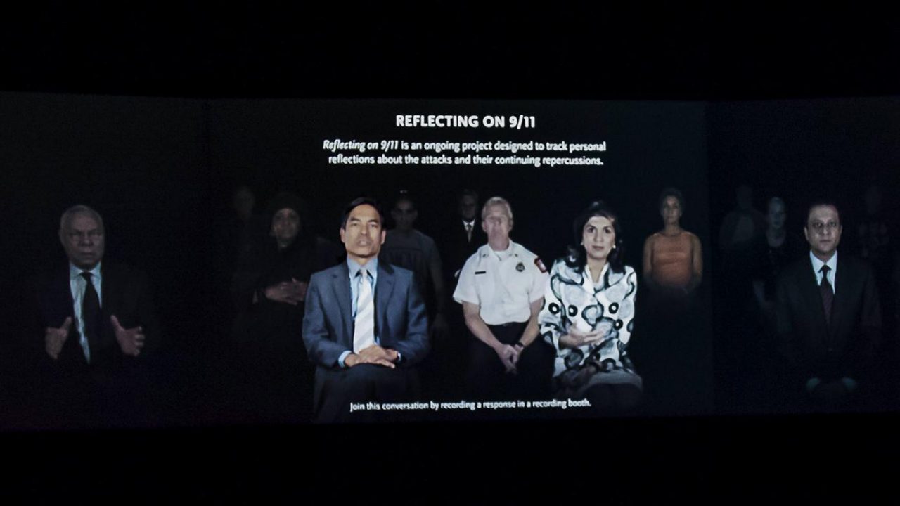 9/11 Memorial recording booth experience